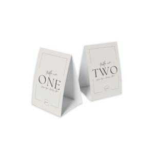 Tent Cards