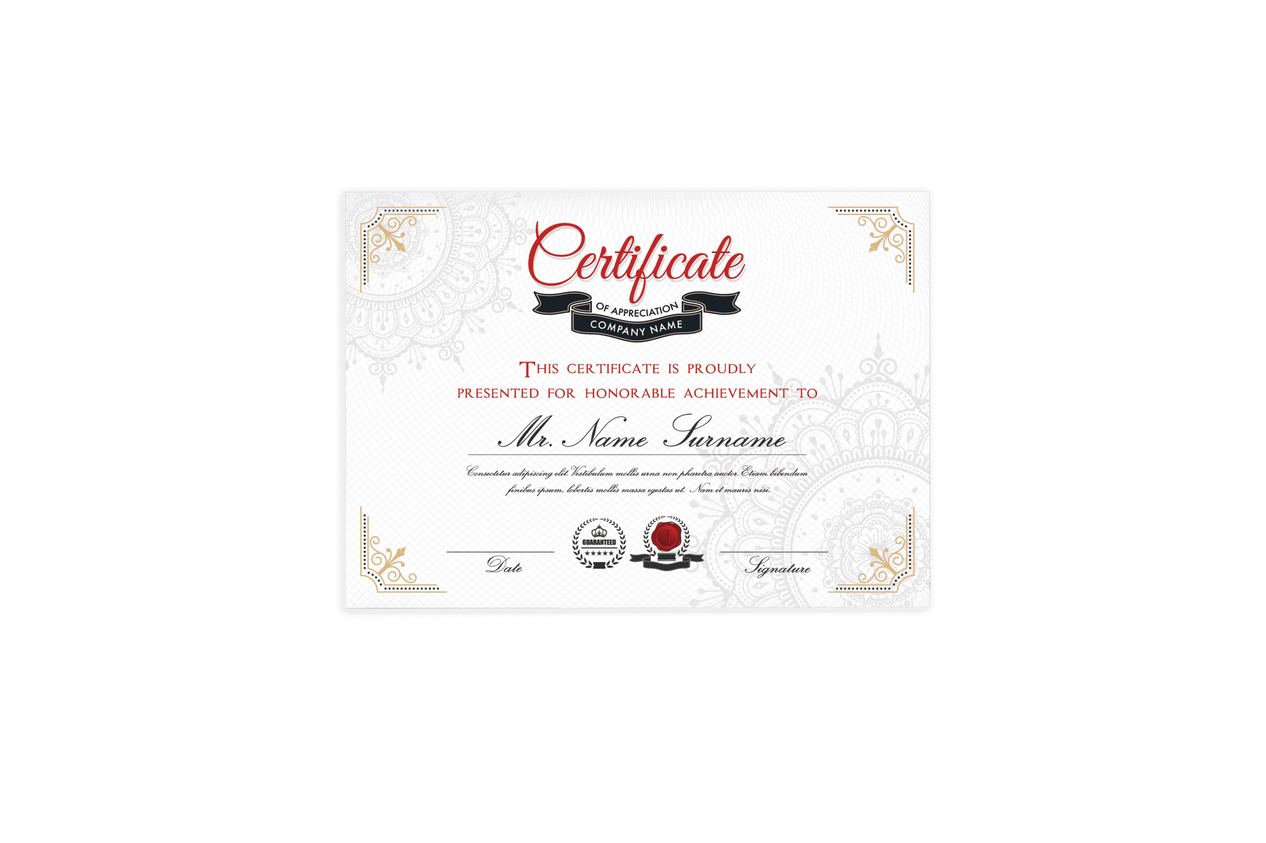 Certificates